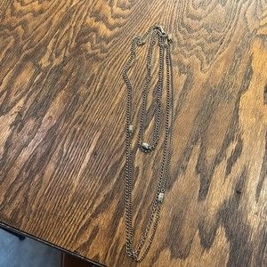 Vintage double layered gold plated necklace